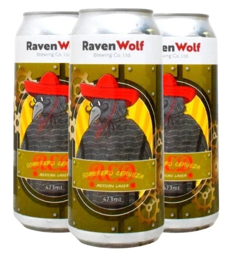 RAVEN WOLF SOMBRERO MEXICAN LAGER 4PK