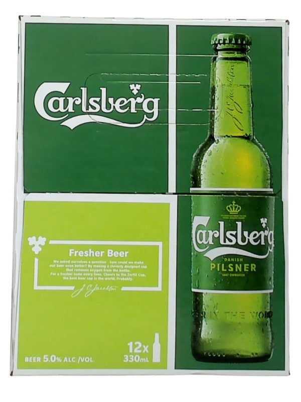 CARLSBERG PILSNER 12X330ML BOTTLE
