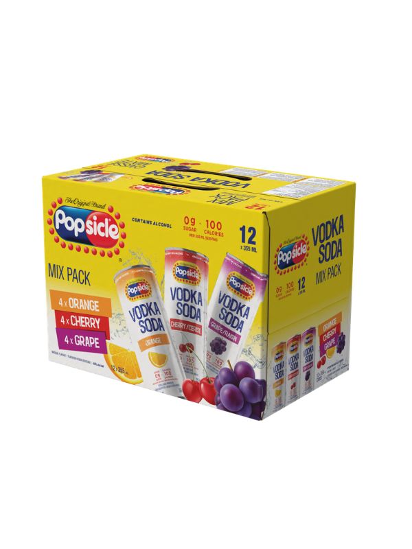 POPSICLE VODKA POPTAILS MIX 12 PACK