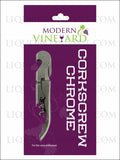CHROME DOUBLE HINGED CORKSCREW
