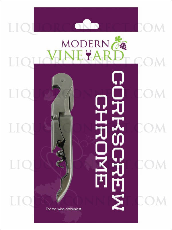 CHROME DOUBLE HINGED CORKSCREW