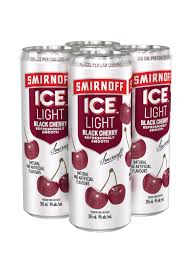 SMIRNOFF ICE LIGHT BLACK CHERRY &  SODA 4PK