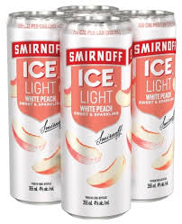 SMIRNOFF ICE LIGHT WHITE PEACH & SODA 4PK