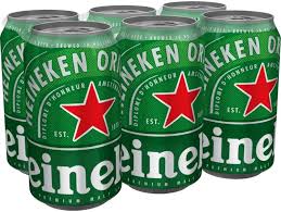 HEINEKEN LAGER 6 CANS