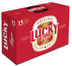 LUCKY LAGER  355ML 15UC CAN