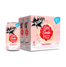 BLACK FLY GRAPEFRUIT GIN SODA FIZZ 4PK