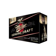 MILLER GENUINE DRAFT  355ML 15UC CAN