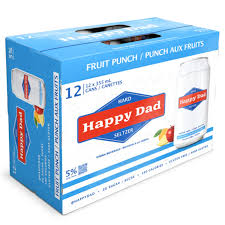 HAPPY DAD HARD SELTZER FRUIT PUNCH 12 PK