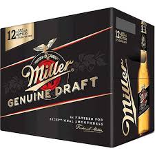 MILLER GENUINE DRAFT  355ML 12UB BTL