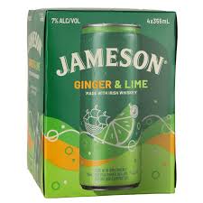 JAMESON GINGER AND LIME 4PK