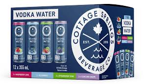 COTTAGE SPRING VODKA WATER 12 PK