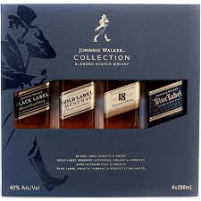 JOHNNIE WALKER FAMILY COLLECTION PK 4X200ML